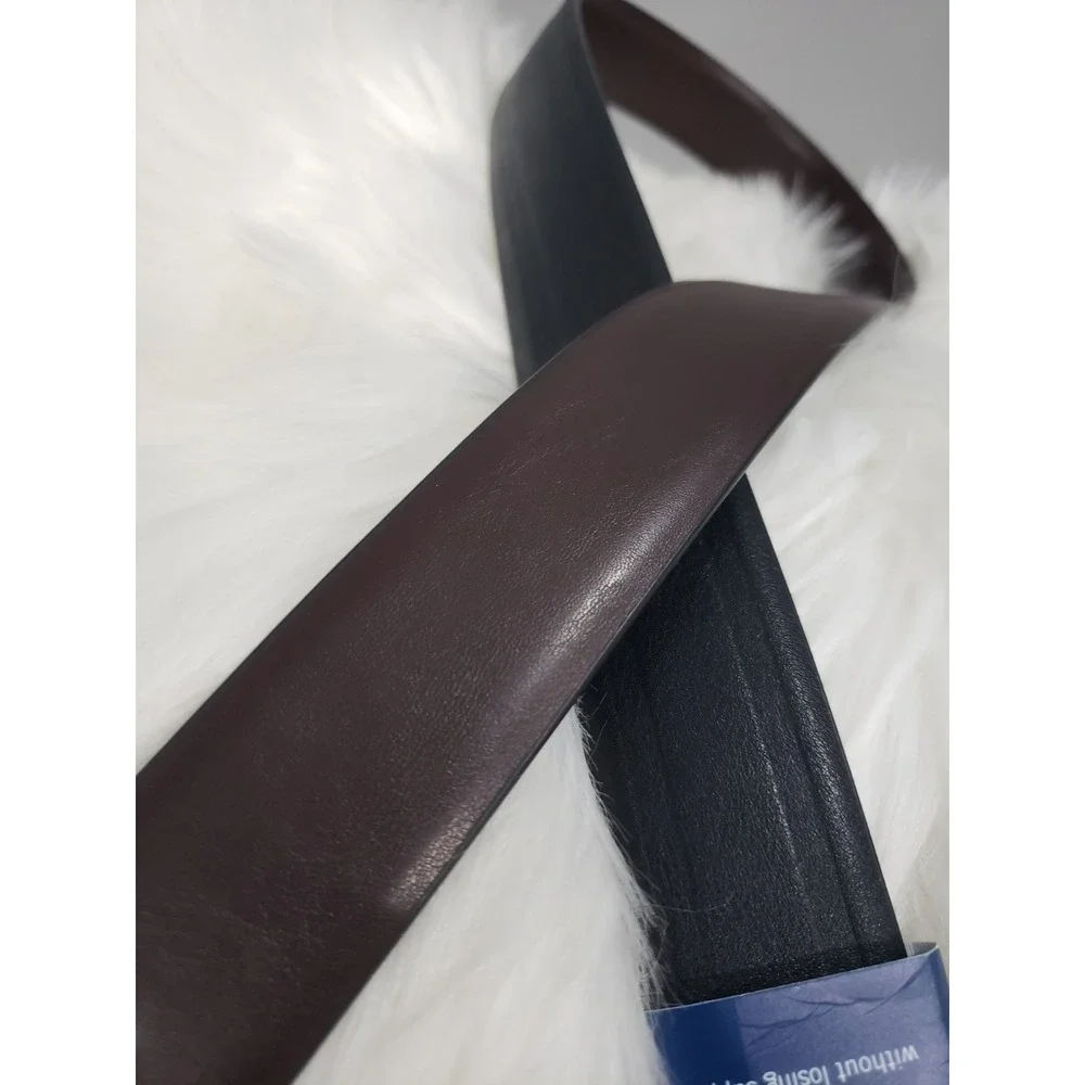 Kenneth Cole Reaction Men's Reversible Stretch Belt Black Brown Large 38-40 NWT‎